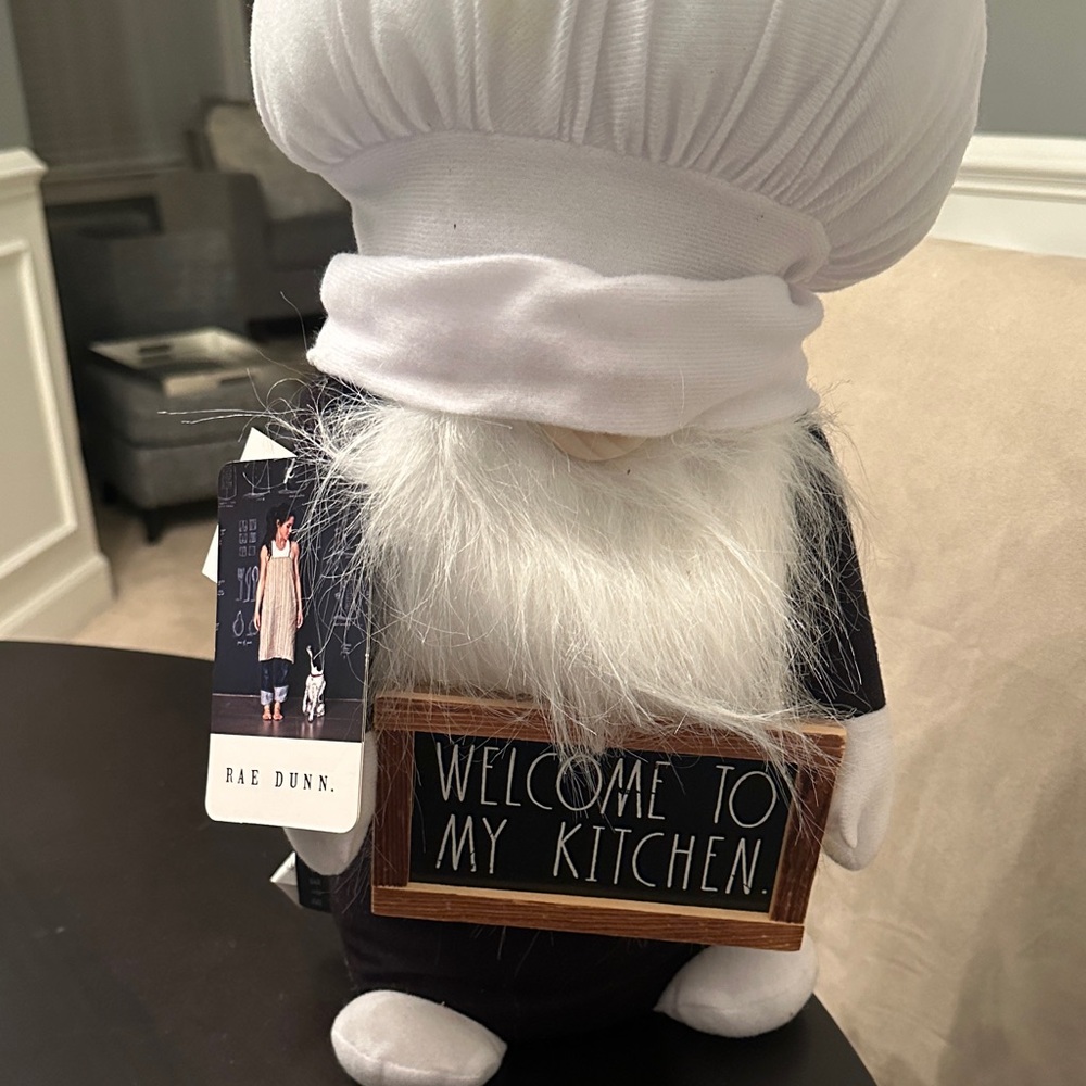 Rae Dunn White and Black Kitchen Gnome